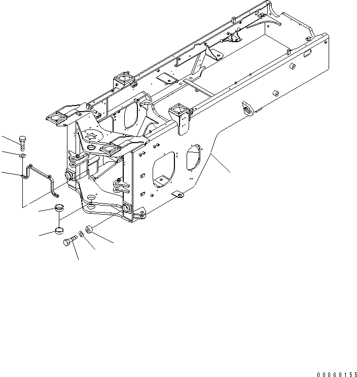 FRAME ASS'Y,REAR 419-968-3122 KOMATSU