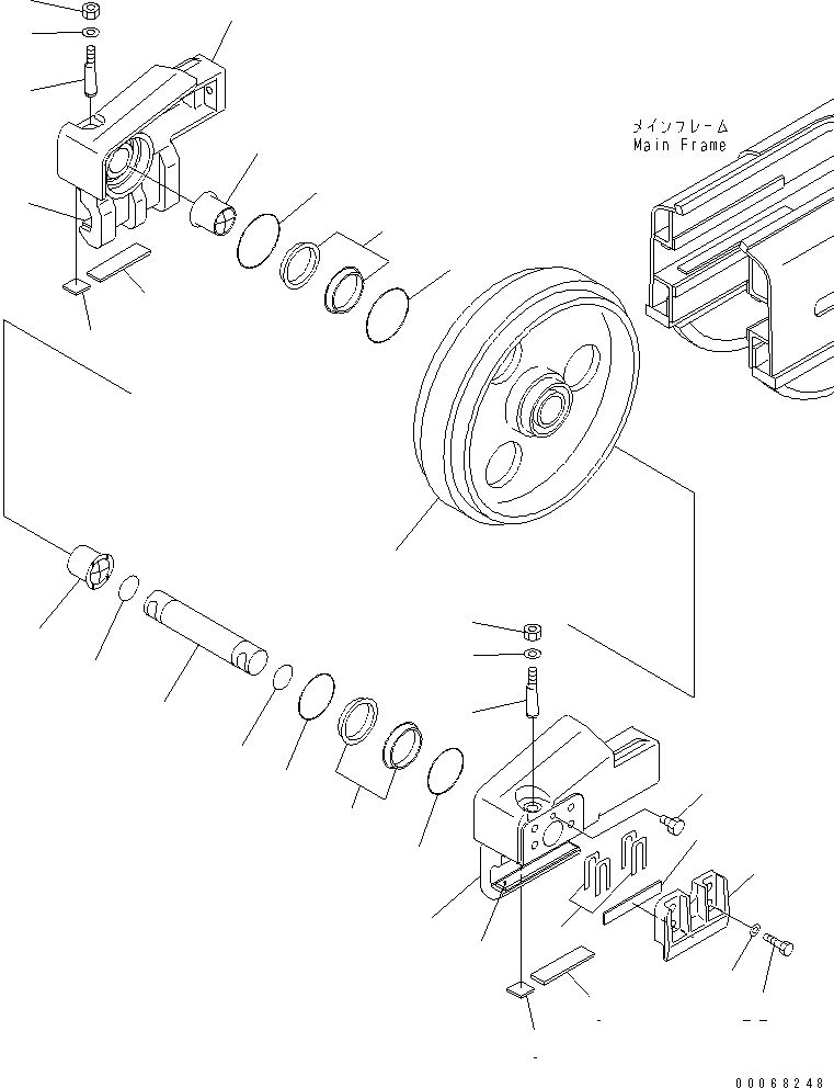 Направляющее колесо 124-30-51113 KOMATSU