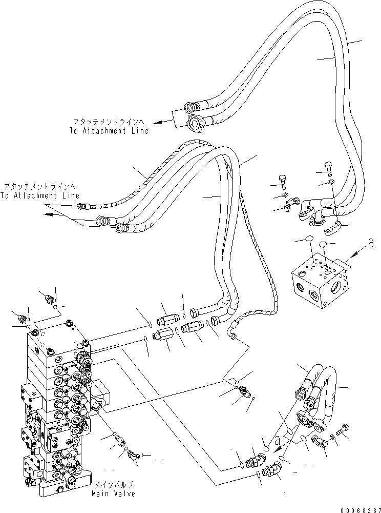 Шланг 22B-62-29140 KOMATSU