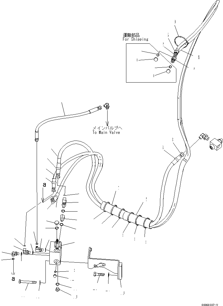 Шланг с торцевым уплотнением 02777-002A5 KOMATSU