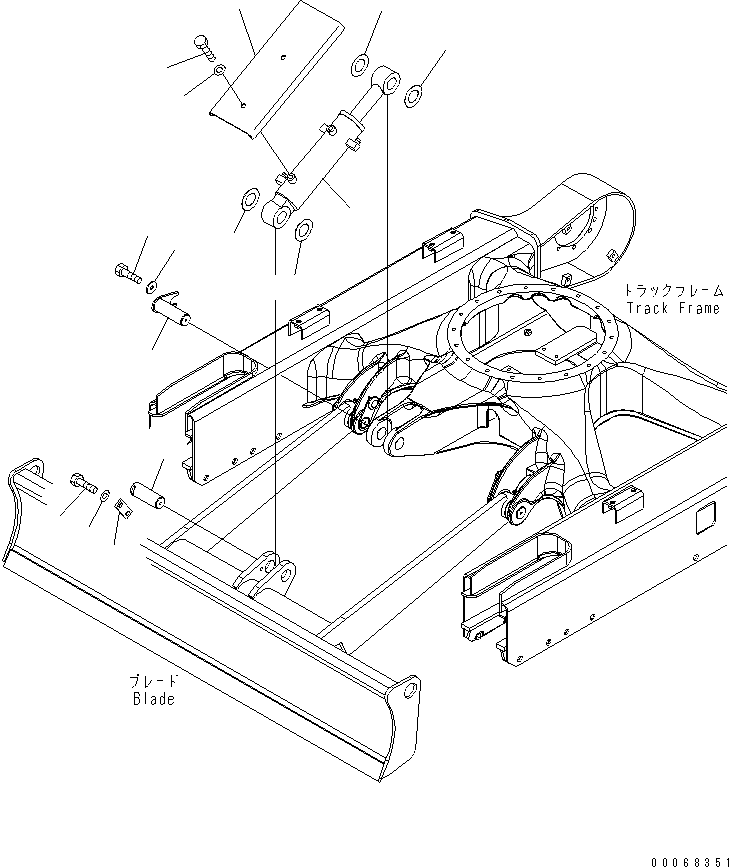 CYLINDER ASS'Y,(SEE FIG.Y1621-01A0) (707-00-0F780) KOMATSU