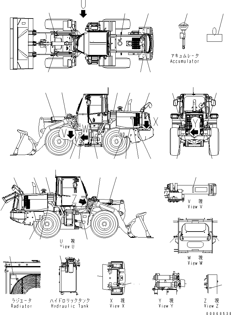 Табличка модели машины 419-U77-4710 KOMATSU