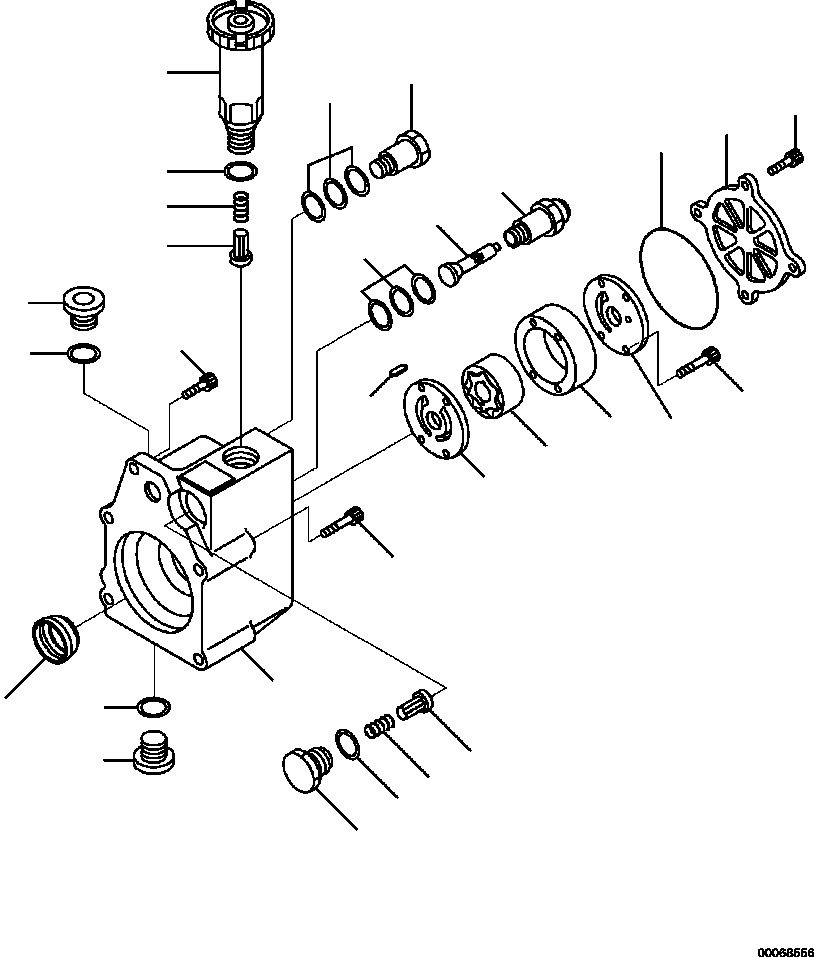 Уплотнительное кольцо круглого сечения ND094086-0200 KOMATSU