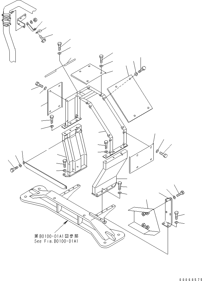 Кронштейн 42C-Z89-3840 KOMATSU