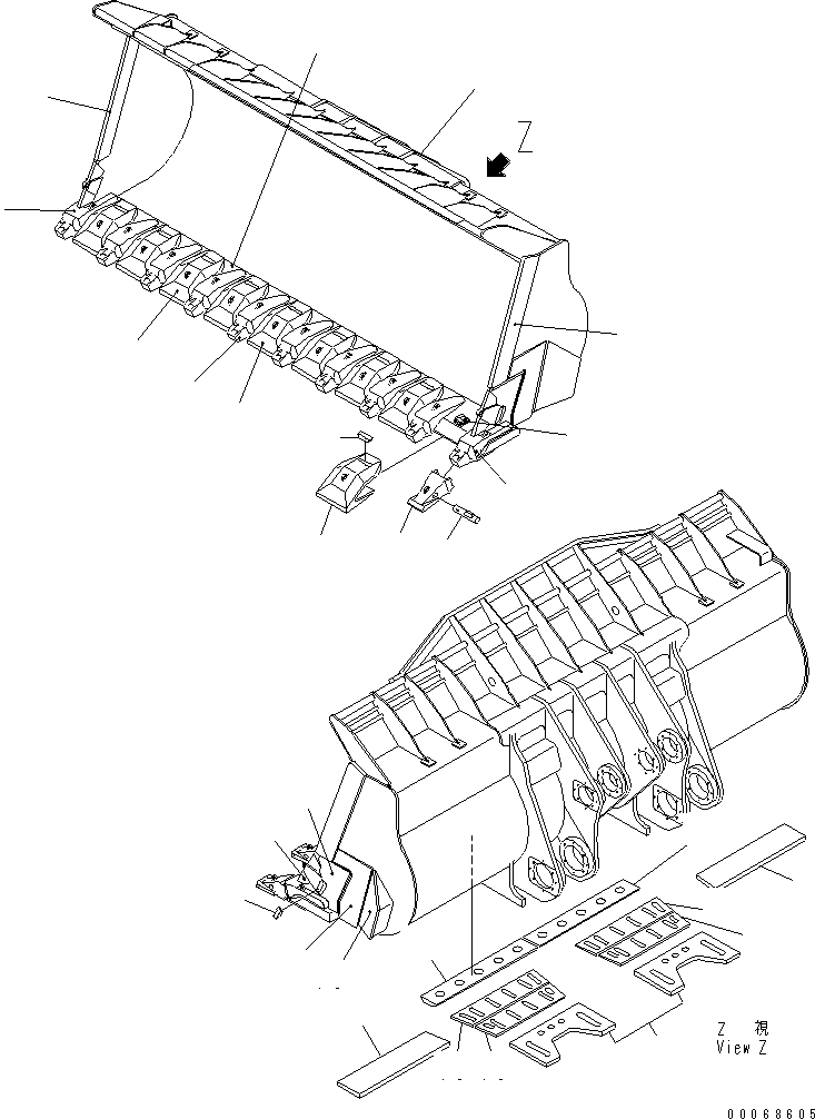 Кромка 42C-807-1B10 KOMATSU