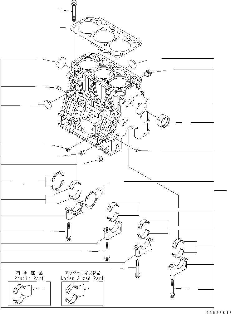 ENGINE, ASSEMBLY 22F-01-31102 KOMATSU
