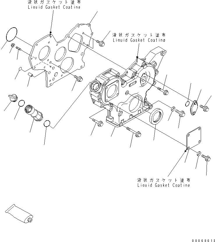 GEAR CASE, ASSEMBLY YM729630-01500 KOMATSU