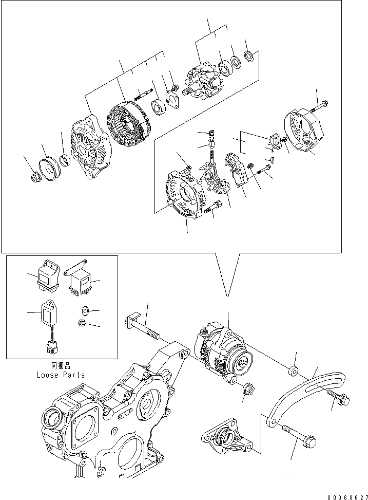 Шарикоподшипник YM123501-79240 KOMATSU