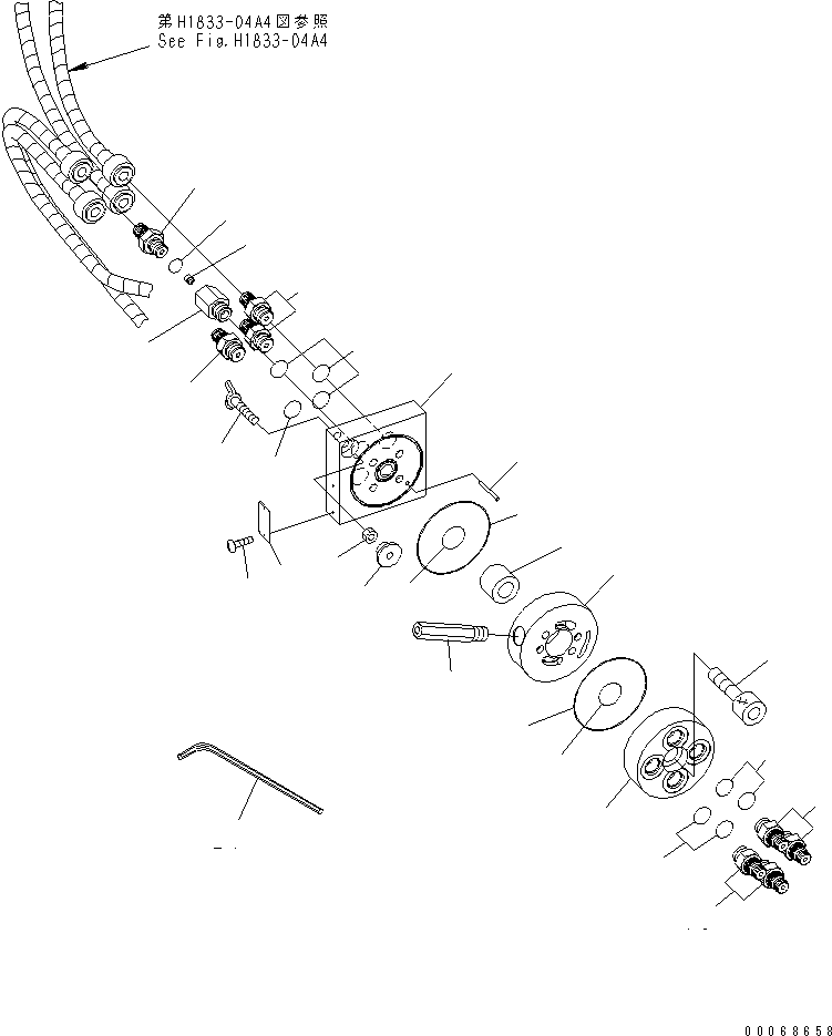 Соединительный штуцер 22B-62-22480 KOMATSU