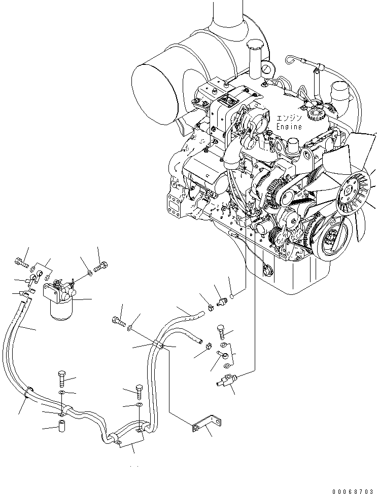 Ниппель 22U-979-2880 KOMATSU