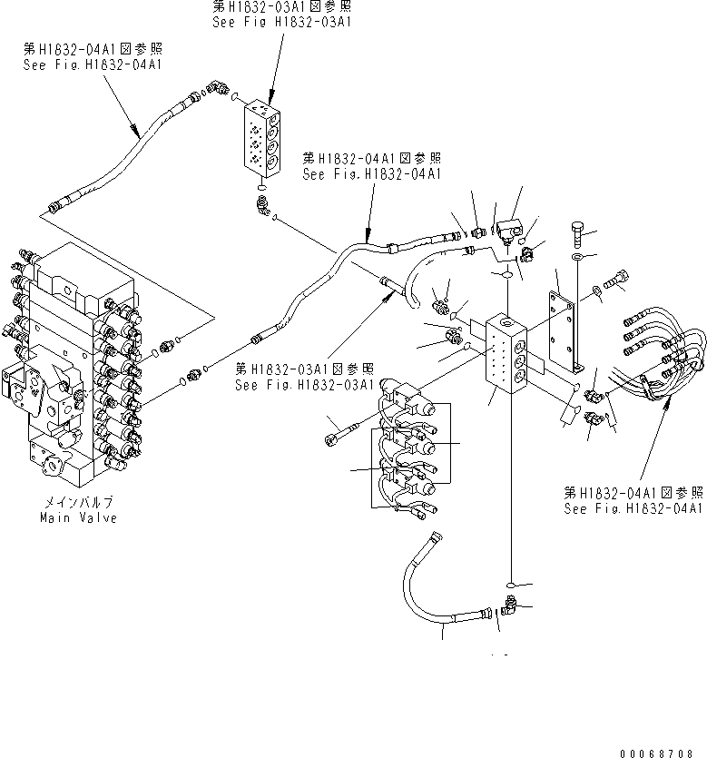 Тройник 124-43-53290 KOMATSU