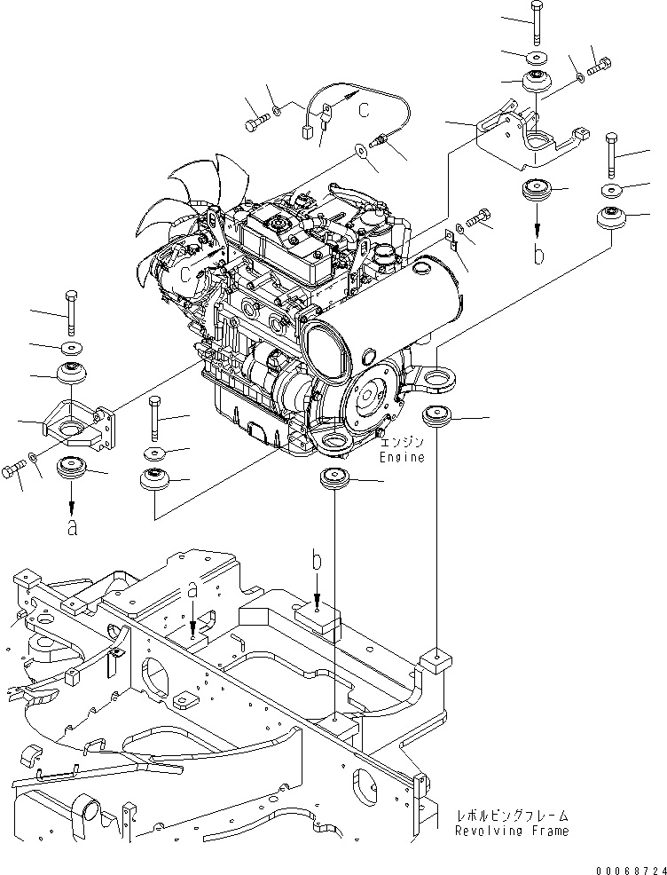 Кронштейн 22F-979-3242 KOMATSU