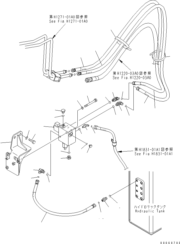 Шланг 22B-62-28112 KOMATSU