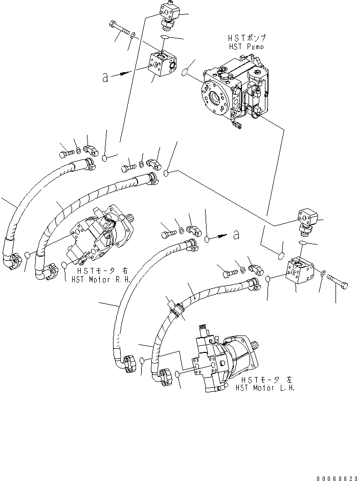 HOSE, FLANGED 07084 - 012A9 KOMATSU