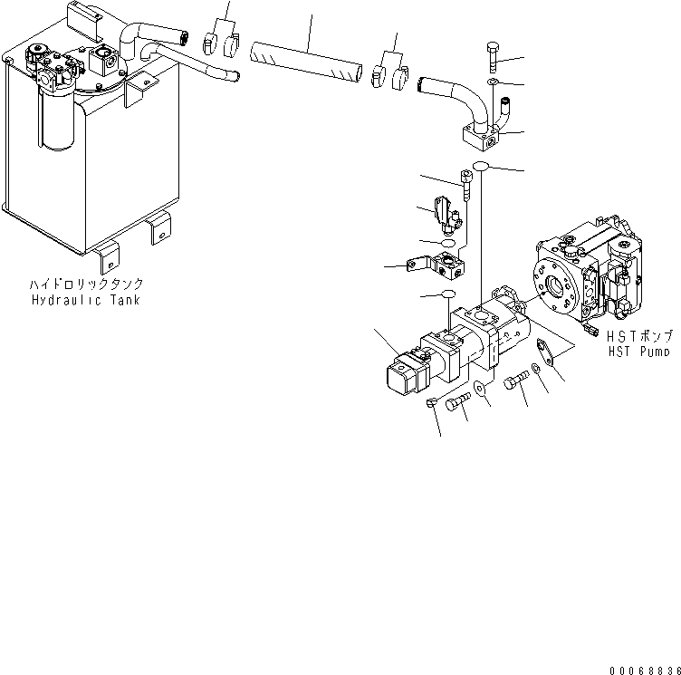 PUMP ASSEMBLY, GEAR, (SAR90+32+SB18+12) (\9\705-56-36050) KOMATSU