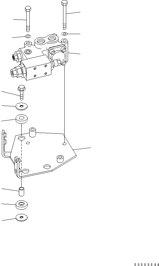 Клапан в сборе (702-21-04470) KOMATSU
