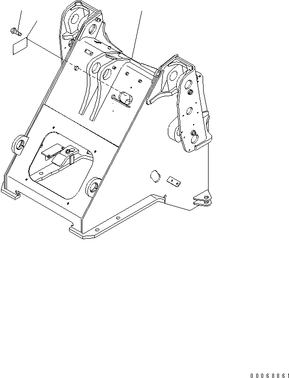 FRAME, FRONT 419-879-A550 KOMATSU