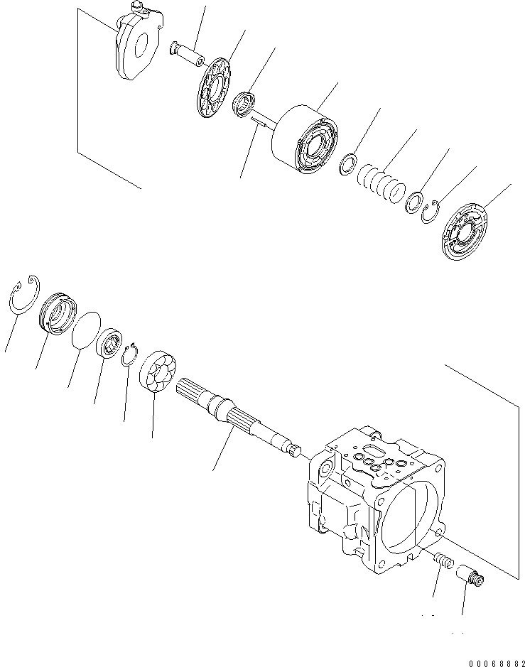 стопорное кольцо (\7\708-21-12840) KOMATSU