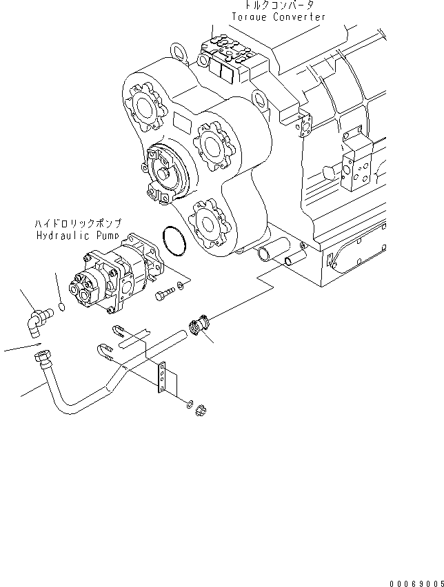 Трубка 569-43-84760 KOMATSU