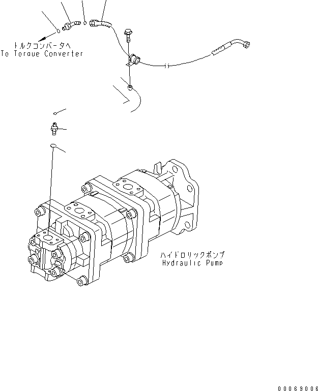 Шланг 02766-00513 KOMATSU