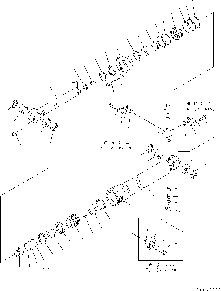 Группа цилиндра (\8\707-01-XA882) KOMATSU