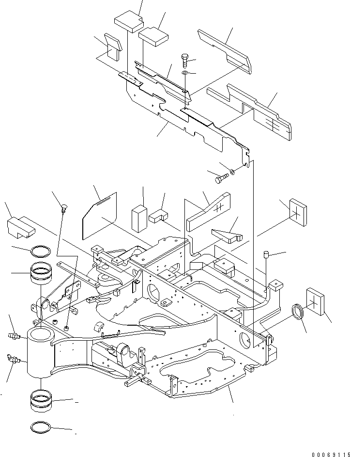 FRAME,REVOLVING 22L-46-31111 KOMATSU