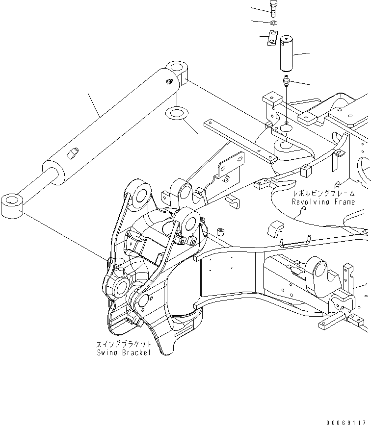 CYLINDER ASS'Y,(SEE FIG.Y1620-31A0) (707-00-0H530) KOMATSU