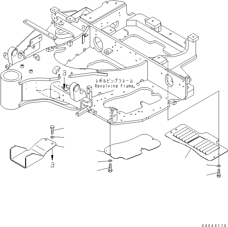 Крышка 22F-46-31510 KOMATSU