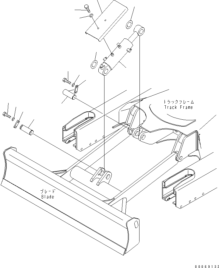 CYLINDER ASS'Y,(SEE FIG.Y1621-01A0) (707-00-0E551) KOMATSU