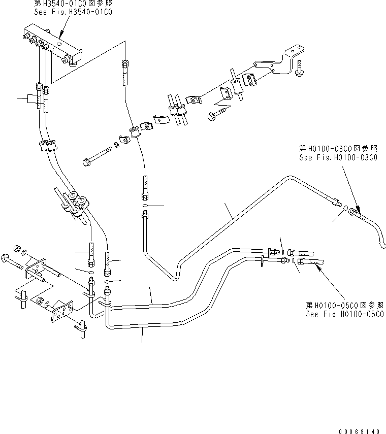 Трубка 569-43-84373 KOMATSU