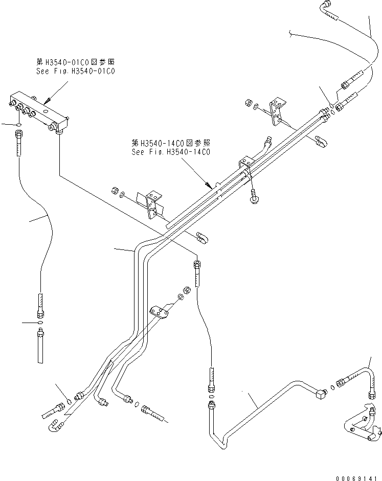 Шланг 02765-00515 KOMATSU