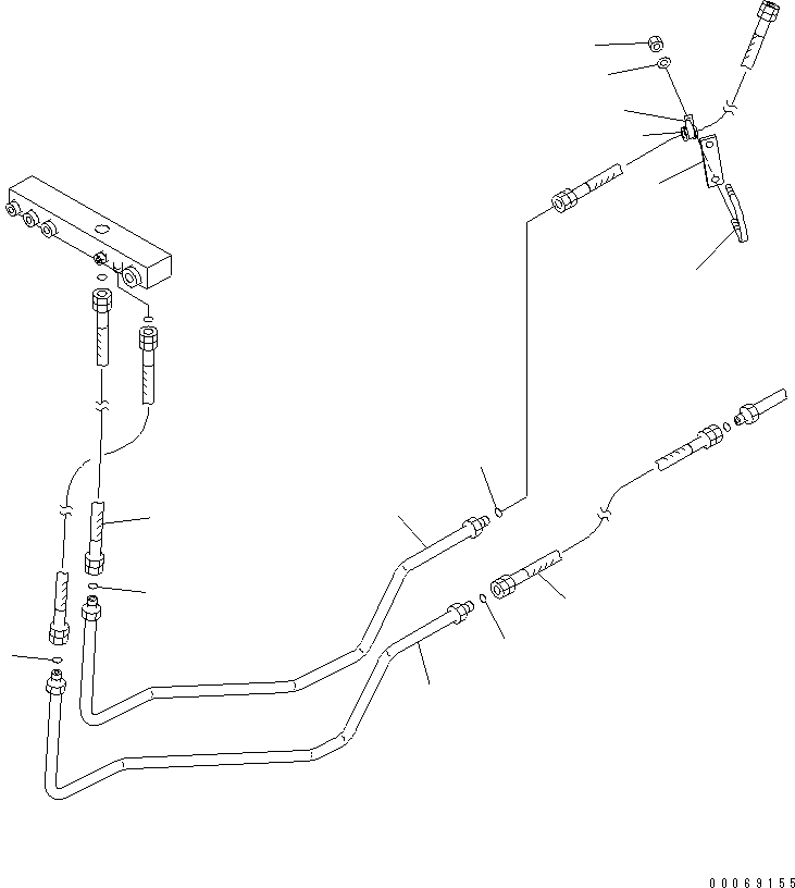 Шланг с торцевым уплотнением 02765-00514 KOMATSU