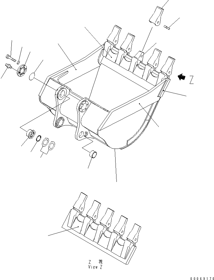 Пластина сварная 21N-939-4170 KOMATSU