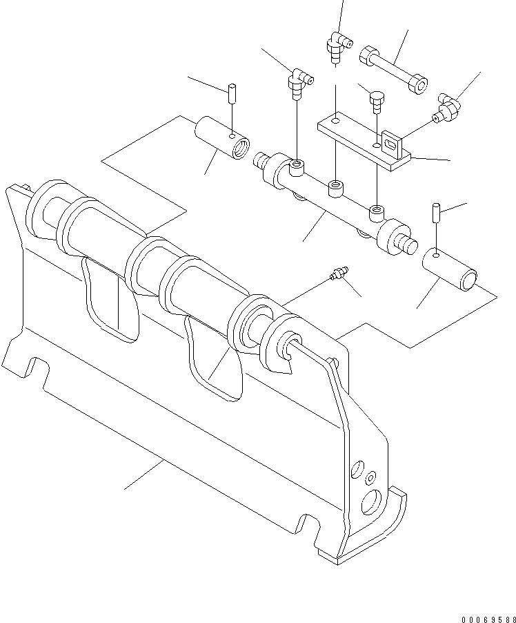 Пружинный штифт 418-U77-A290 KOMATSU