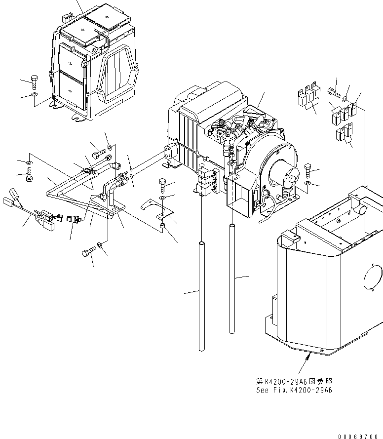 AIR CONDITIONER UNIT,(SEE FIG.K4200-61C1) (421-07-31310) KOMATSU