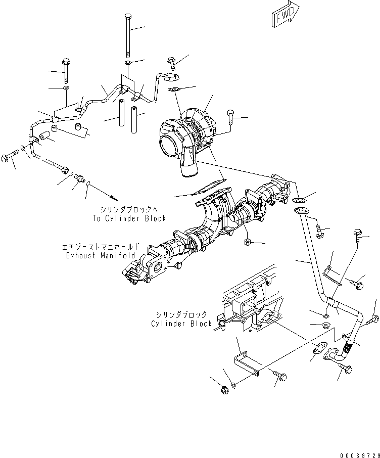 TURBOCHARGER ASS'Y,(SEE FIG.A1530-B3L6) (6506-22-5010) KOMATSU