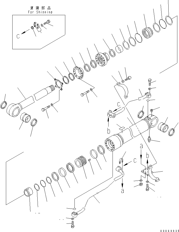 Service Kit, Boom Cylinder 707-99-59360 KOMATSU