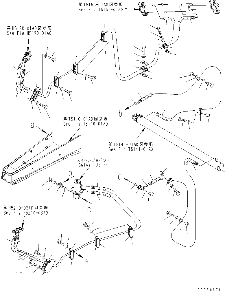 HOSE, 1300MM 23B-60-65660 KOMATSU