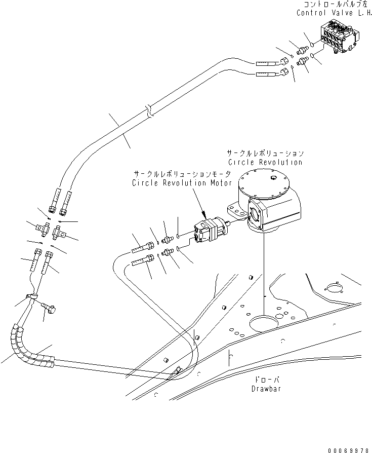HOSE, 1900MM 23B-60-62350 KOMATSU