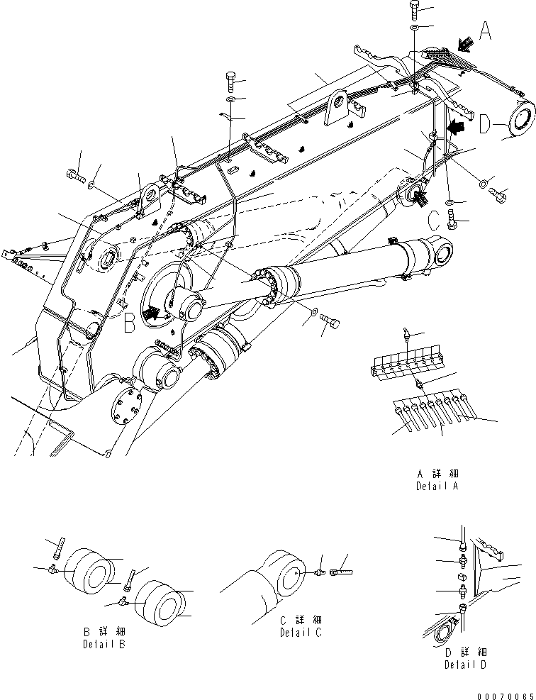 Трубка 21M-72-21240 KOMATSU