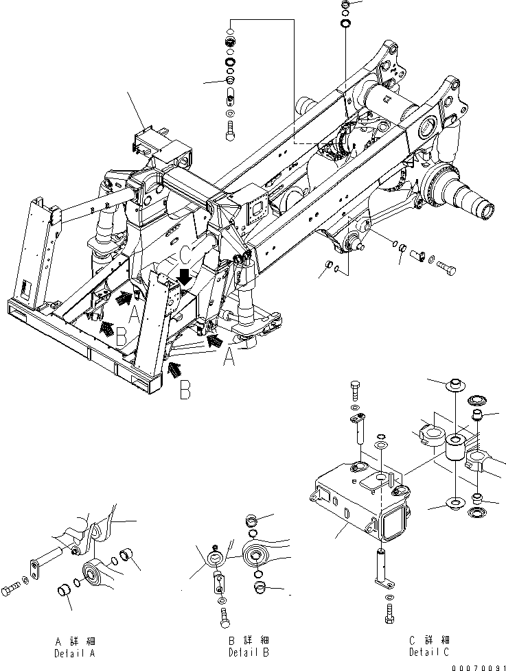 FRAME SUB ASS'Y 561-46-83222 KOMATSU