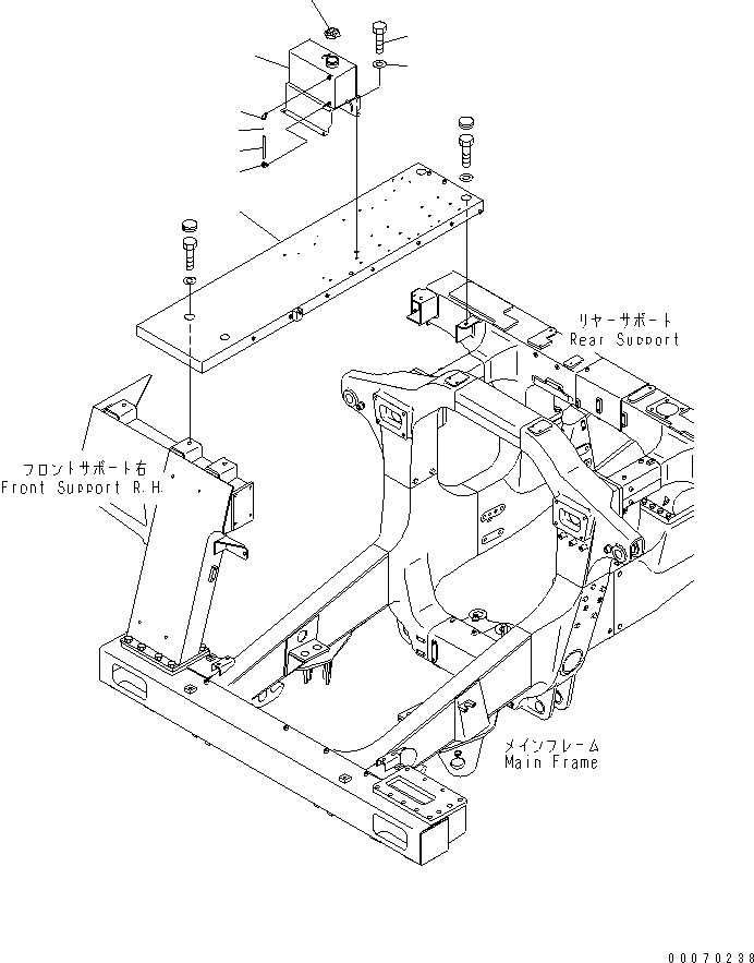 Бак 569-03-81913 KOMATSU