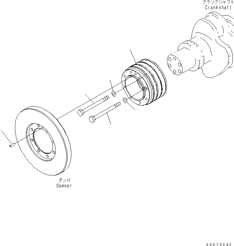 PULLEY,NON HARDENING 6155-31-1580 KOMATSU