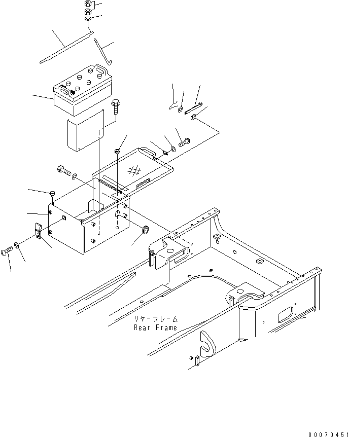 BATTERY BOX,R.H. 426-06-21240 KOMATSU