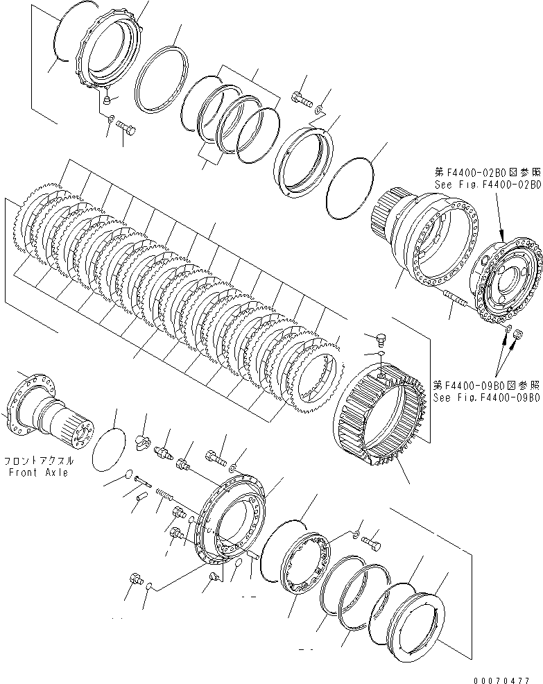FRONT AXLE ASS'Y 426-22-20010 KOMATSU