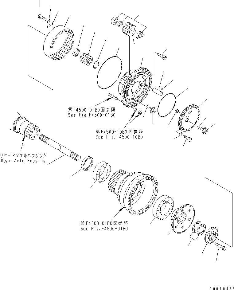 REAR AXLE ASS'Y (426-23-20010) KOMATSU