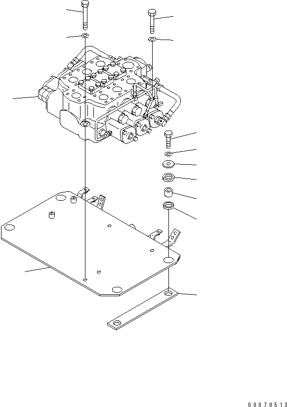 CONTROL VALVE,MAIN (709-13-12200) KOMATSU
