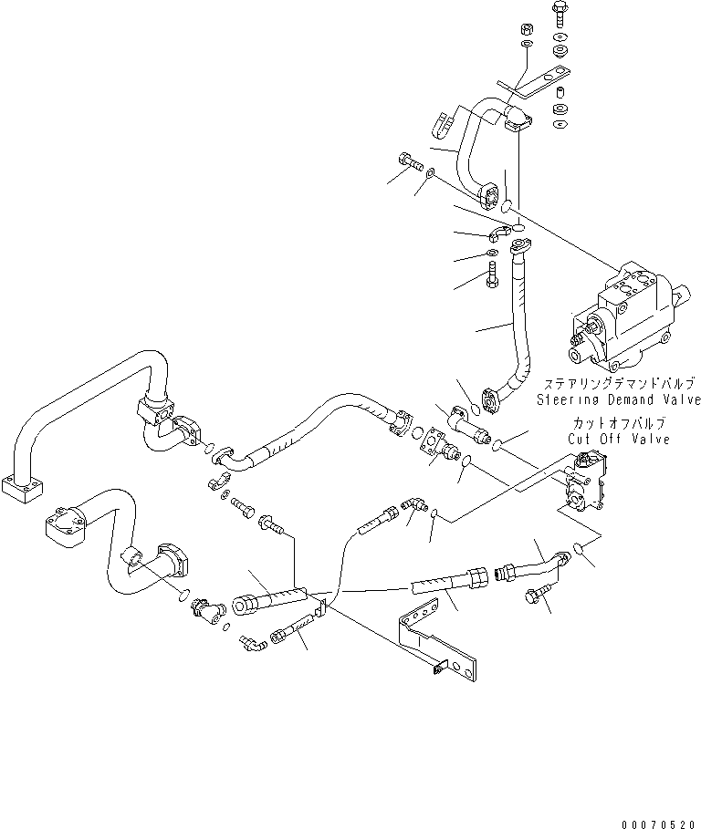 HOSE,(B) 07124-11006 KOMATSU