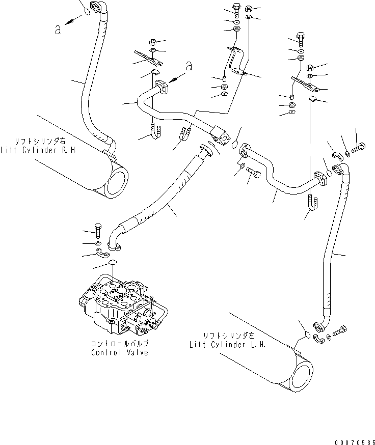 Шланг 07088-11409 KOMATSU