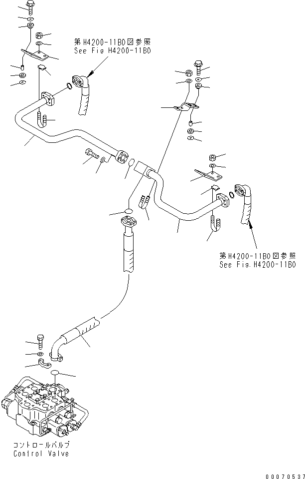 Трубка 426-62-23474 KOMATSU